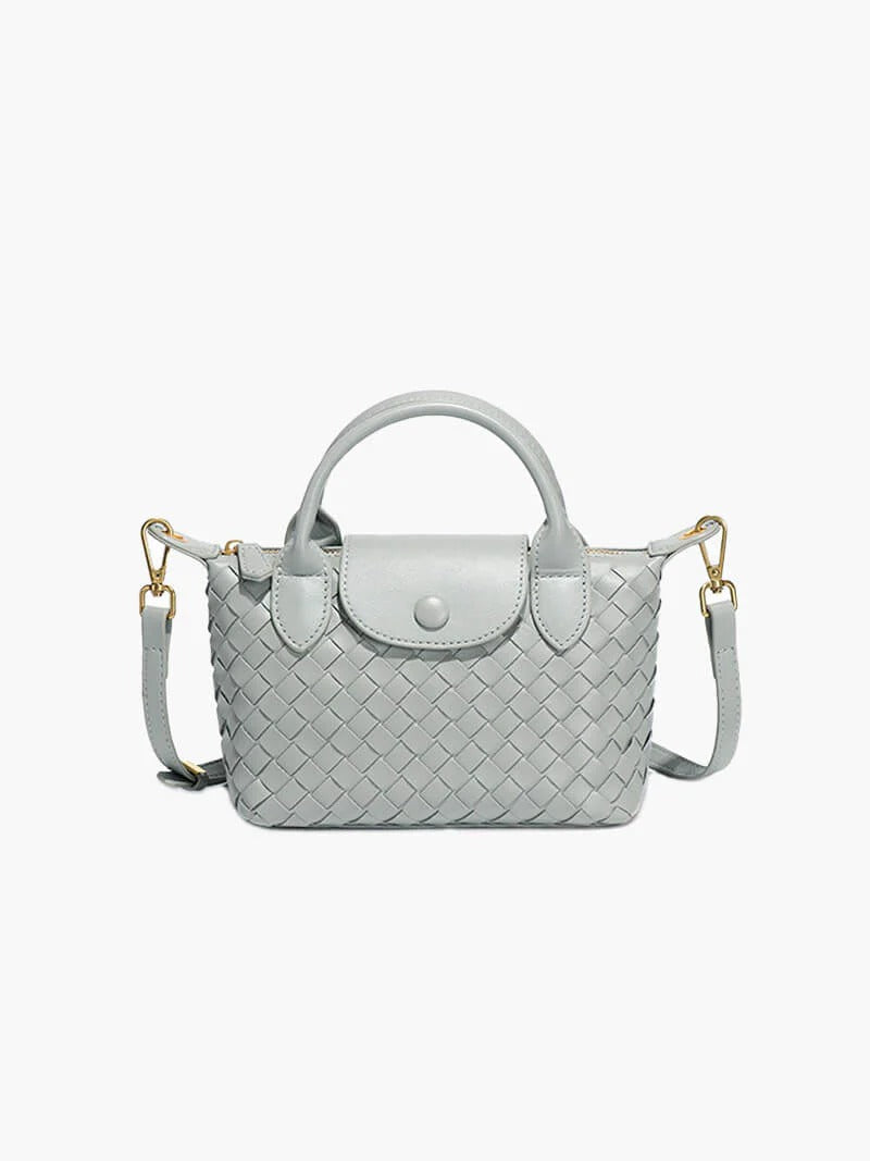 Mia™ Woven Pouch – Compact Elegance with Seasonal Charm