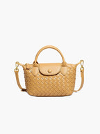 Mia™ Woven Pouch – Compact Elegance with Seasonal Charm