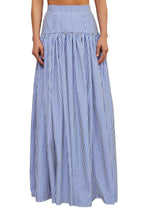 Blue Bar Skirt Set