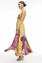 Kiara Colarette Dress | Feminine A-Line Dress with Vintage Neckline
