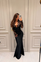 Refined Slim-Fit Evening Maxi Dress