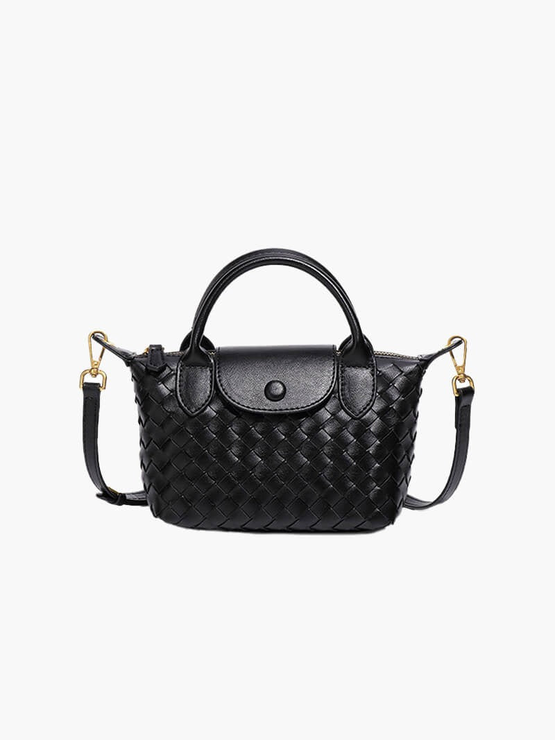 Mia™ Woven Pouch – Compact Elegance with Seasonal Charm