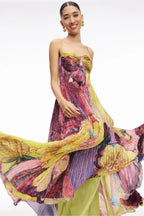 Kiara Colarette Dress | Feminine A-Line Dress with Vintage Neckline