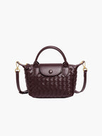 Mia™ Woven Pouch – Compact Elegance with Seasonal Charm