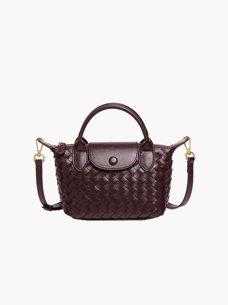 Mia™ Woven Pouch – Compact Elegance with Seasonal Charm
