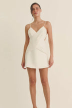 Temperament Slim Backless Mini Dress