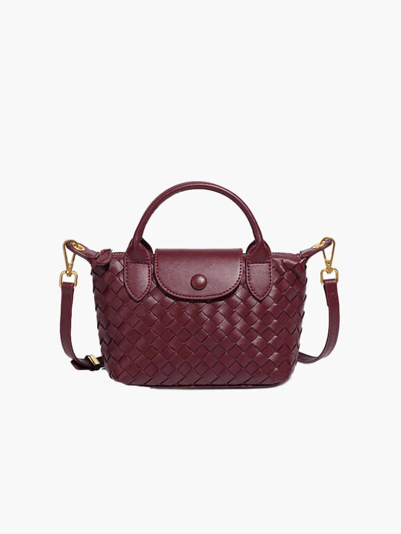 Mia™ Woven Pouch – Compact Elegance with Seasonal Charm