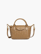Mia™ Woven Pouch – Compact Elegance with Seasonal Charm