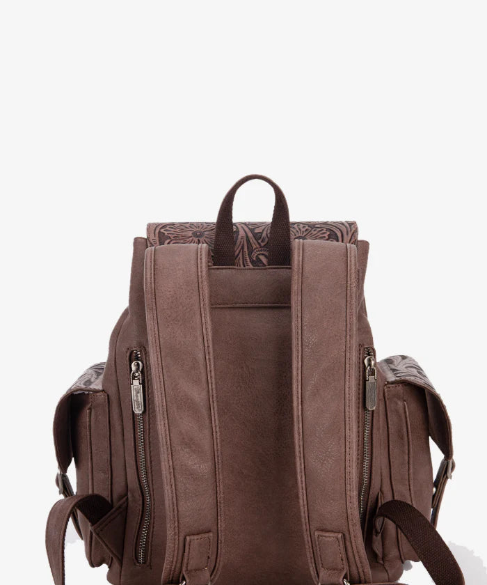 Wrangler Floral Tooled Concealed Carry Backpack