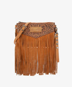 Wrangler Vintage Floral Western Fringe Crossbody Bag