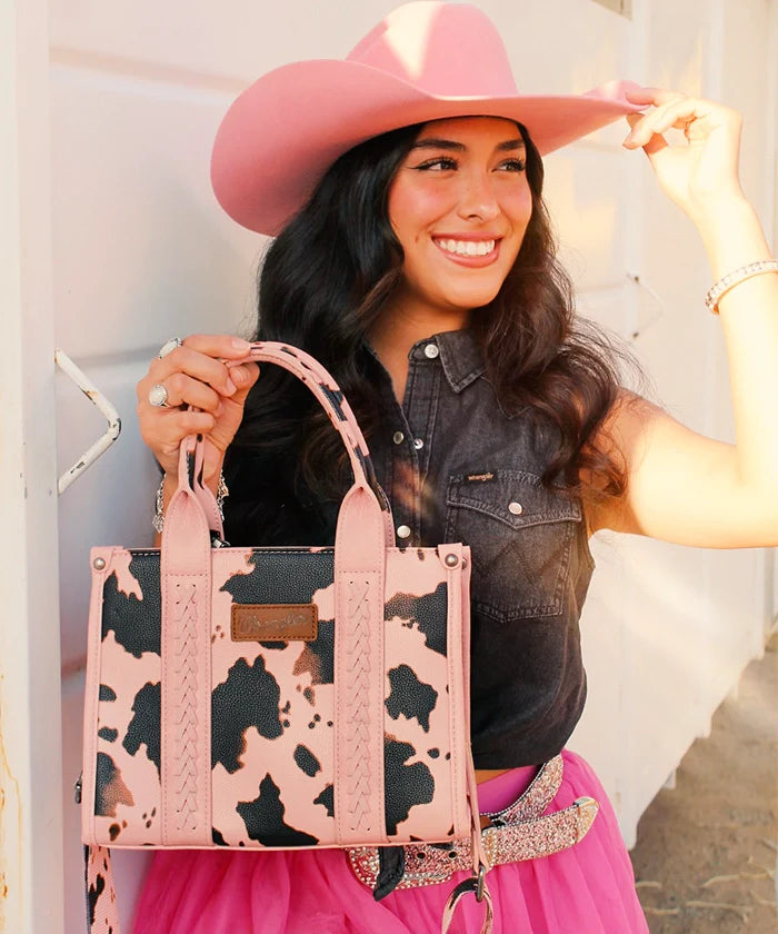 Wrangler Cow Print Concealed Crossbody Bag