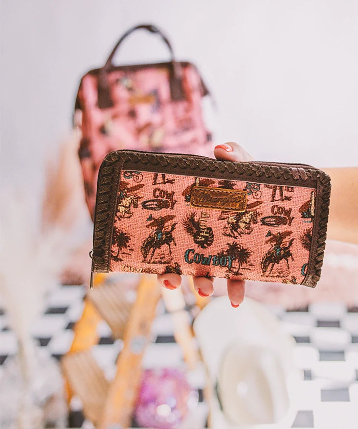 Wrangler Cowboy Print Mini Crossbody Bag