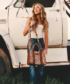 Wrangler Animal Print Concealed Carry Tote Bag
