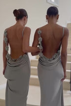 Pauline - Elegant Sultry Backless Maxi Dress