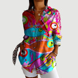 Karla™ | Artistic Blomst Bluse