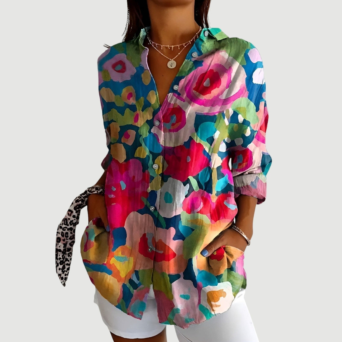 Anna™ | Artistic Blomst Bluse