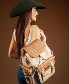 Wrangler Floral Tooled Concealed Carry Backpack