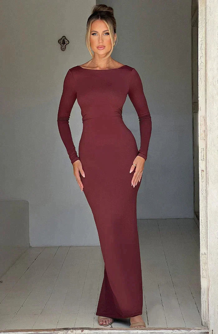 Poppy | Maxi Dress with Deep V-Neckline