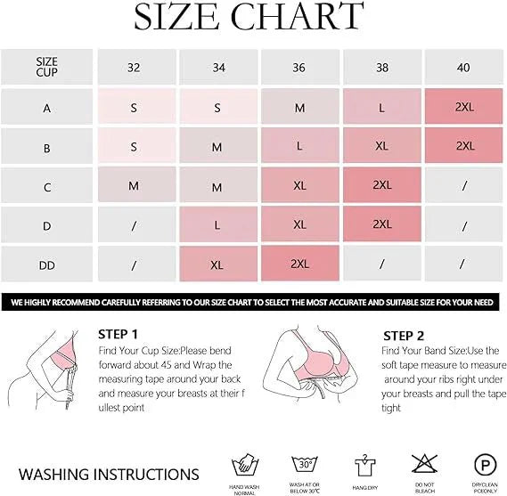 Seamless Full Coverage Push Up No Underwire Bras