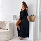 Billie - Trendy Slit Skirt V-Neck Maxi Dress