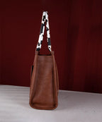 Wrangler Cow Print Crossbody Tote Bag