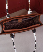 Wrangler Cow Print Crossbody Tote Bag