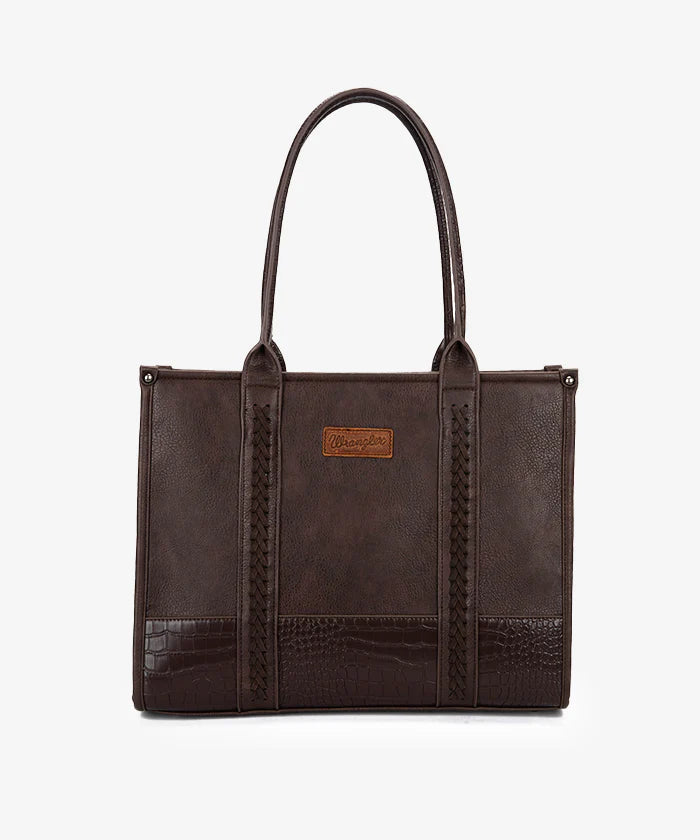 Wrangler Wide Cow Print Tote Bag