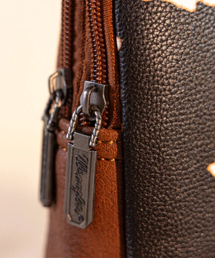 Wrangler Cow Print Sling Bag