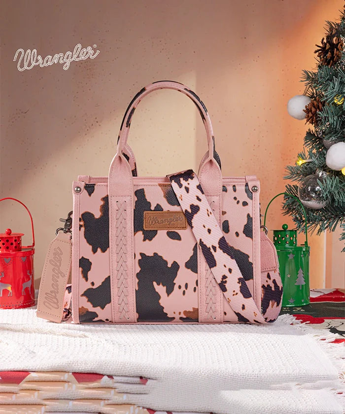 Wrangler Cow Print Concealed Crossbody Bag