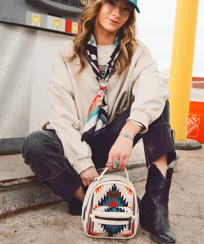 Wrangler Aztec Knitted Backpack