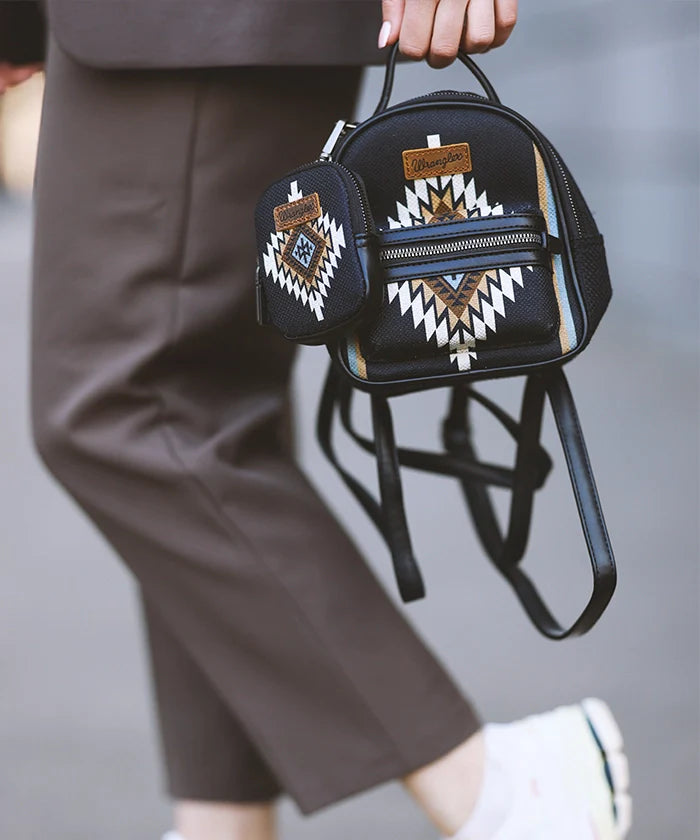 Wrangler Aztec Knitted Backpack