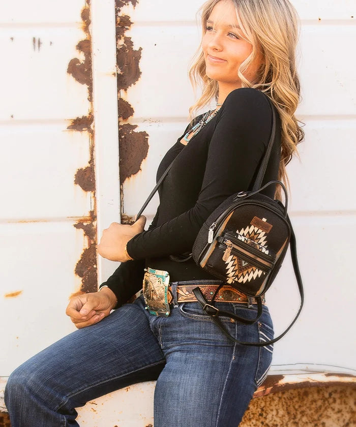Wrangler Aztec Knitted Backpack