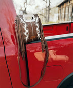 Wrangler Top Handle Embroidered Fringe Tote Bag