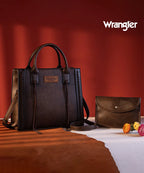 Wrangler Cowhide Purse and Wallet Set