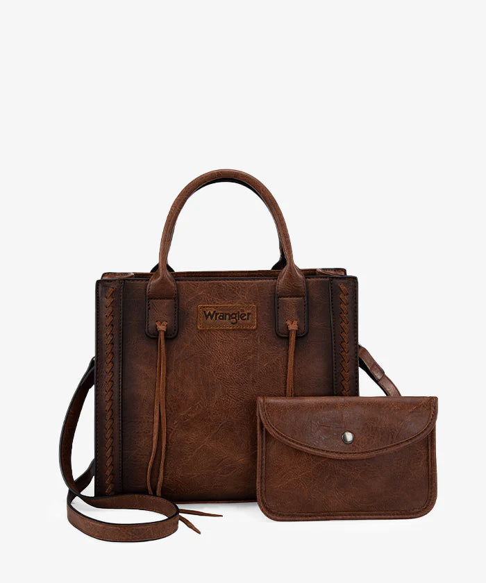 Wrangler Cowhide Purse and Wallet Set