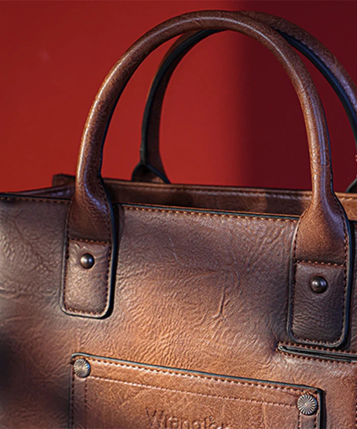 Wrangler Cowhide Purse and Wallet Set