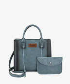 Wrangler Cowhide Purse and Wallet Set