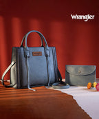 Wrangler Cowhide Purse and Wallet Set