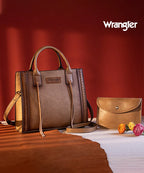 Wrangler Cowhide Purse and Wallet Set