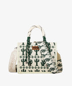 Wrangler Southwestern Print Rope Handle Tote Bag
