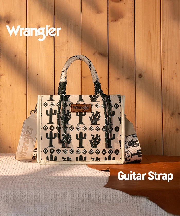 Wrangler Southwestern Print Rope Handle Tote Bag