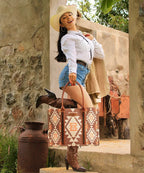 Wrangler Aztec Print Canvas Tote Bag