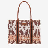 Wrangler Aztec Print Canvas Tote Bag