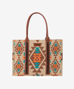 Wrangler Aztec Print Canvas Tote Bag