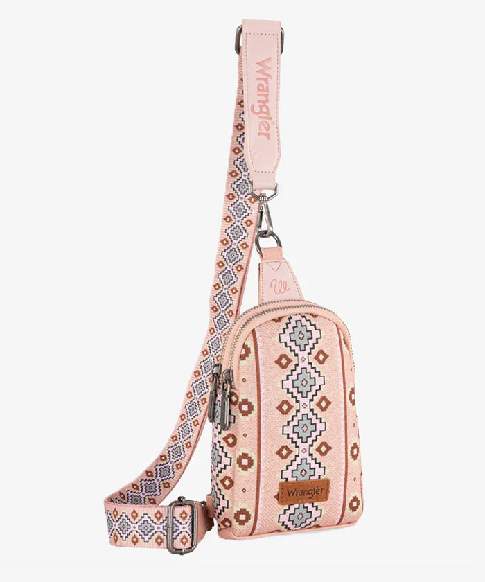 Wrangler Southwestern All-over Aztec Print Sling Bag - Limited Stock