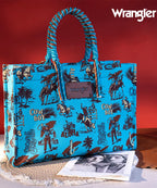 Wrangler Cowboy Print Tote Bag