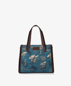 Wrangler Cowboy Print Concealed Carry Tote Bag