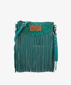 Wrangler Vintage Floral Western Fringe Crossbody Bag