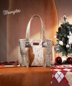 Wrangler Cowhide Fringe Concealed Carry Purse